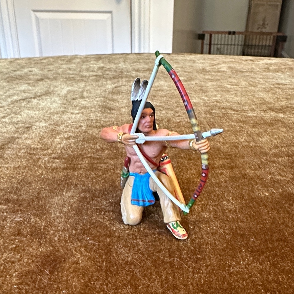 Colorful Native American Archer Schlalch Toy Collectable Figure